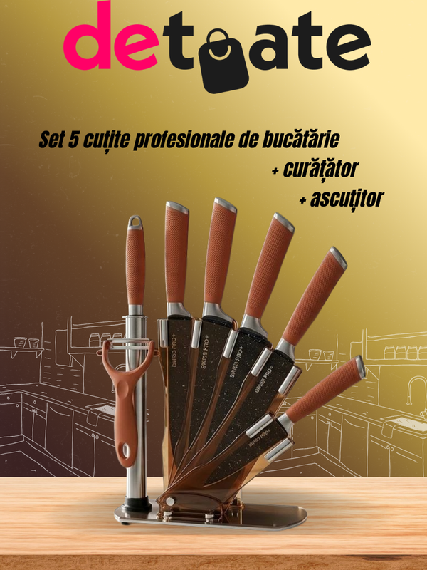 WISS PRO+ 8PCS Kitchen Knife Set