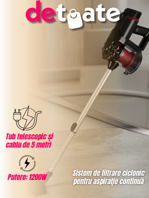 Aspirator vertical de mană