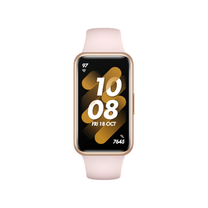 Brățară Fitness Huawei Band 7, Ecran AMOLED 1.47", Monitorizare SpO2/Puls, Baterie 14 zile, 5ATM, Roz (Pink)