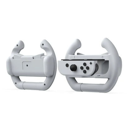 Set 2 Volane DOBE Controller Racing Wheel compatibile cu Nintendo Switch / Switch OLED, Alb