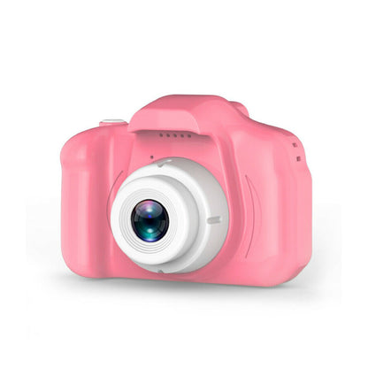 Cameră Foto Digitală pentru Copii Baihuo MY-7217, Ecran 2.0", Senzor 12MP, Jocuri Incluse, Suport Card TF, Roz