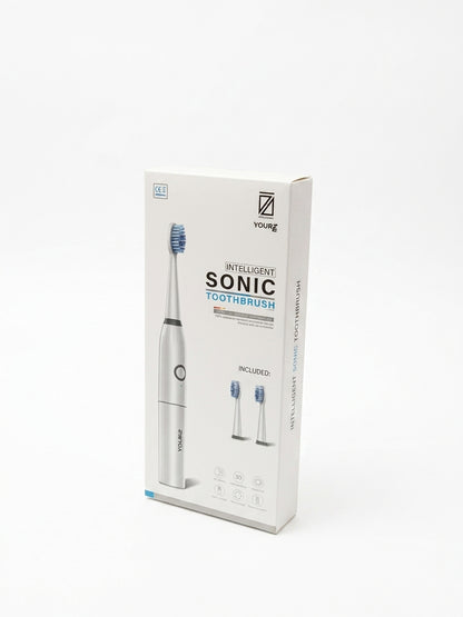 Periuță de Dinți Electrică Sonica YOURZ R-0553, 12.000 Vibrații, Timer Inteligent, IPX6, 2 Capete Incluse, Argintiu
