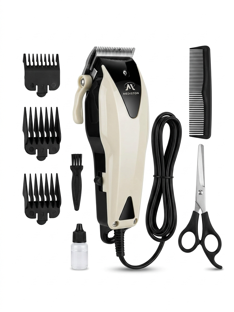 Aparat de Tuns Megatech Proclipper ZS-055, Lame de Precizie, Set Complet 9 Piese, Alimentare la Rețea