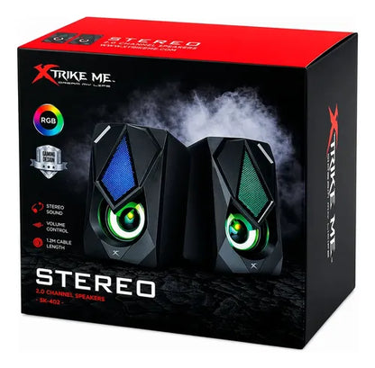 Boxe Gaming 2.0 Xtrike Me SK-402, Stereo, Iluminare RGB