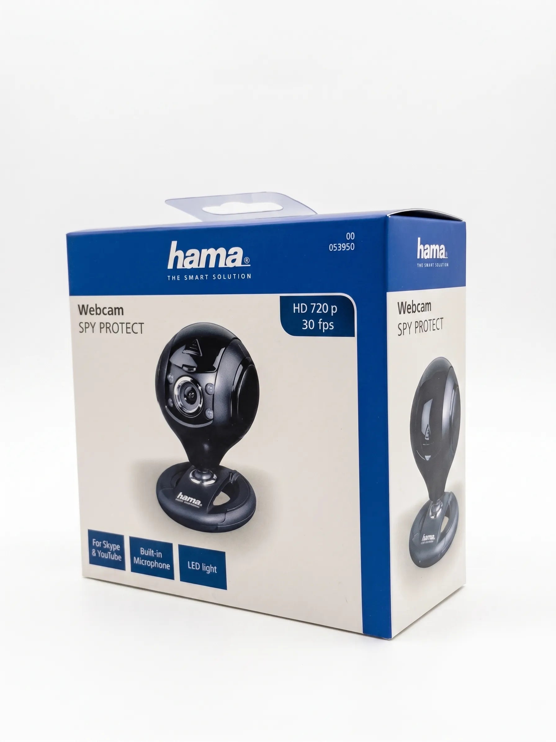Hama webcam packaging on a white background