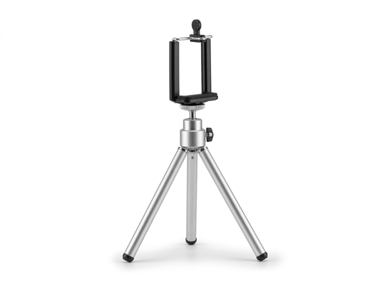 Mini Trepied Universal Pacifico NP-S302 pentru Smartphone și Camere Foto, Picioare Extensibile, Argintiu