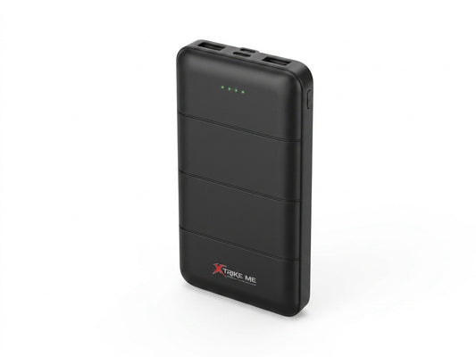 Baterie Externă Xtrike Me PB01, 10000 mAh, Ieșiri Dual USB-A 2.1A, Sistem Multi-Protecție, Negru