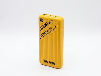 Baterie Externă Transformers TF-D27AM, Licență Oficială Hasbro, 10000 mAh, Încărcare Rapidă QC 22.5W, Bumblebee Edition