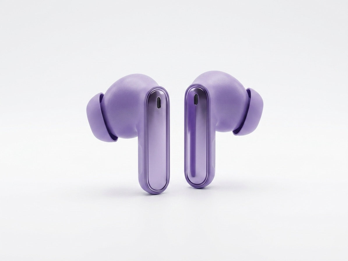 Căști Wireless In-Ear Busd Pro800 TWS, Bluetooth 6.0, Control Touch, Carcasă de Încărcare, Mov/Negru
