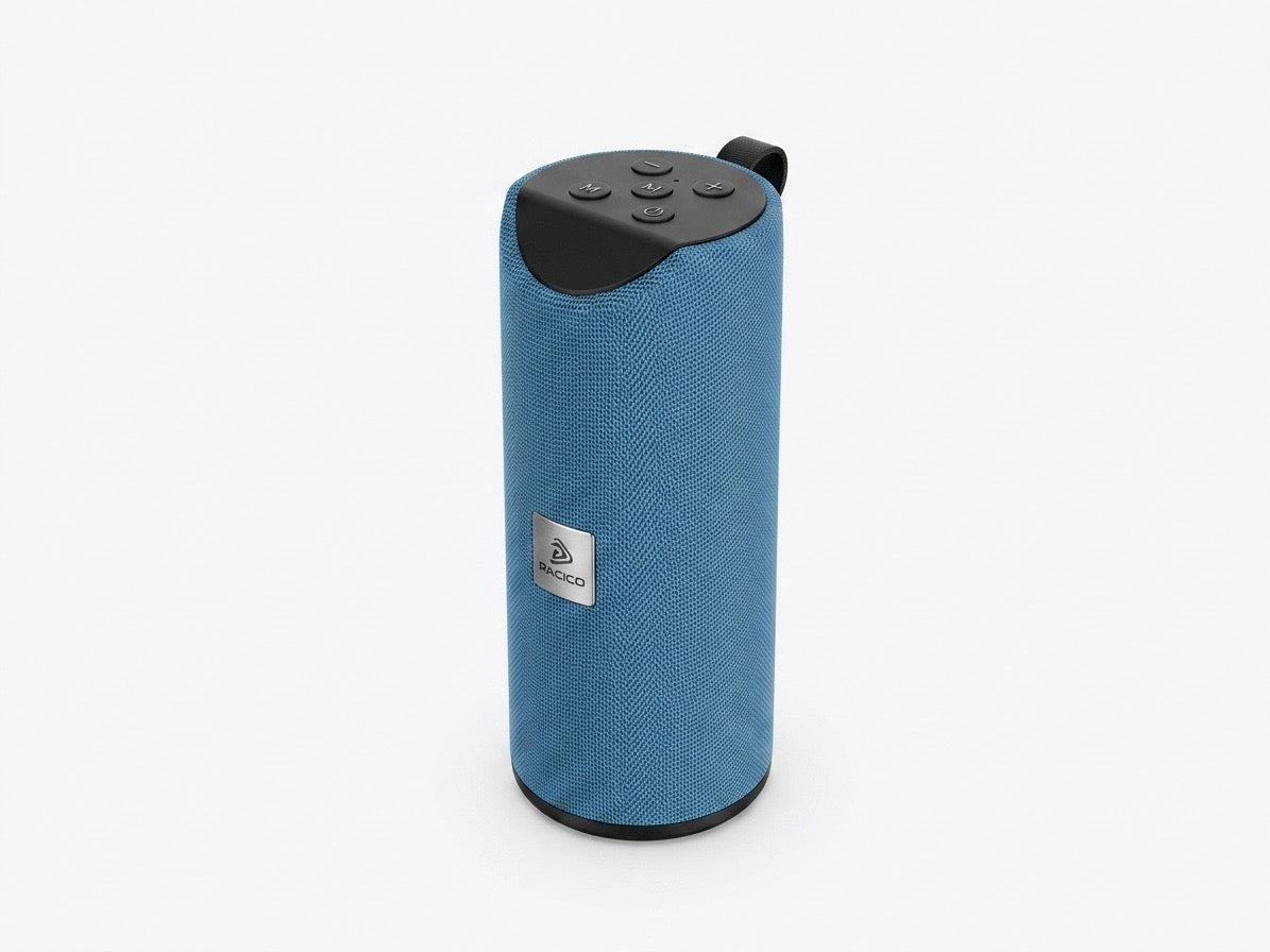 Boxă Portabilă Wireless Pacifico NP-A1343, Bluetooth 5.0, Putere 10W, Baterie 1200mAh, Autonomie 6h, Bleu