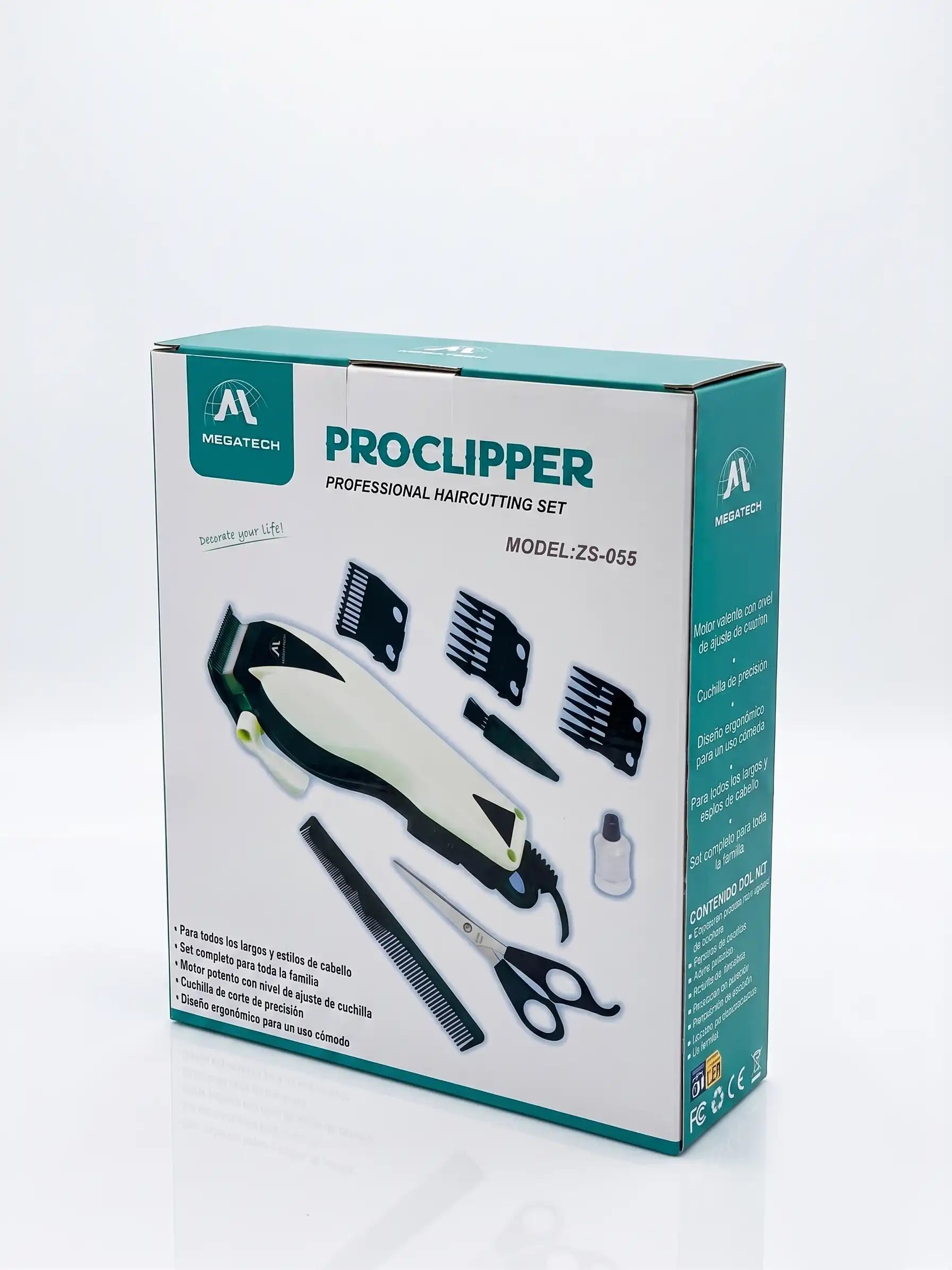 ProClipper professional haircutting set packaging on a white background