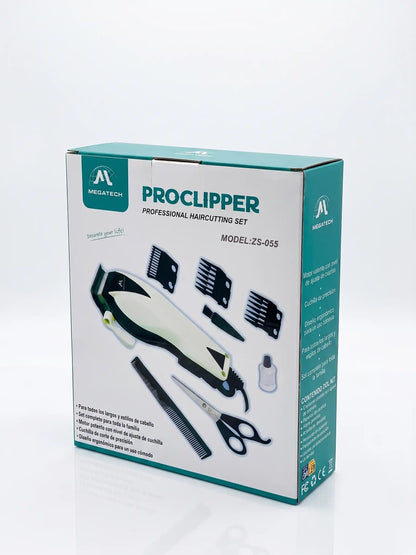 ProClipper professional haircutting set packaging on a white background