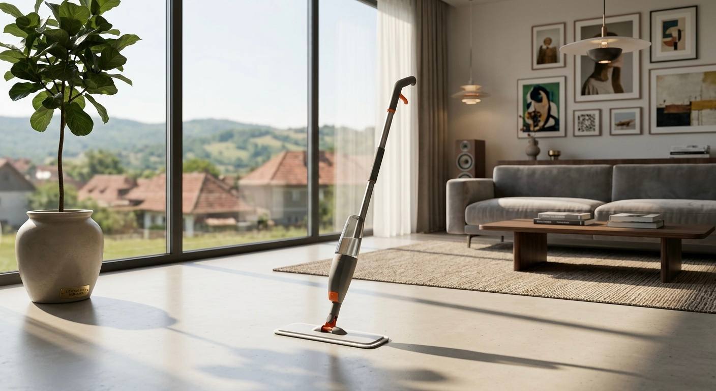 Mop cu Pulverizator de Apă