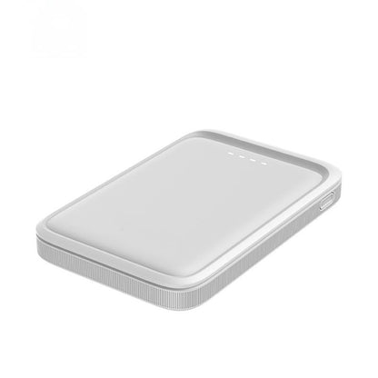 Baterie Externă (Power Bank) Pacifico NP-P1857, 5000 mAh, Ultra-Compactă, Porturi Type-C & USB, Alb