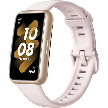 Brățară Fitness Huawei Band 7, Ecran AMOLED 1.47", Monitorizare SpO2/Puls, Baterie 14 zile, 5ATM, Roz (Pink)