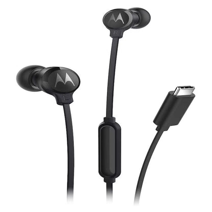 Căști In-Ear Motorola Earbuds 3-S, Microfon pe Fir, Difuzoare 9.4mm, Cablu Plat Anti-Încurcare, Negru